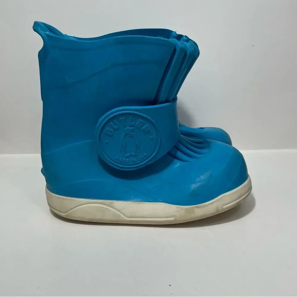 Butler Blue Rubber Rain Boots